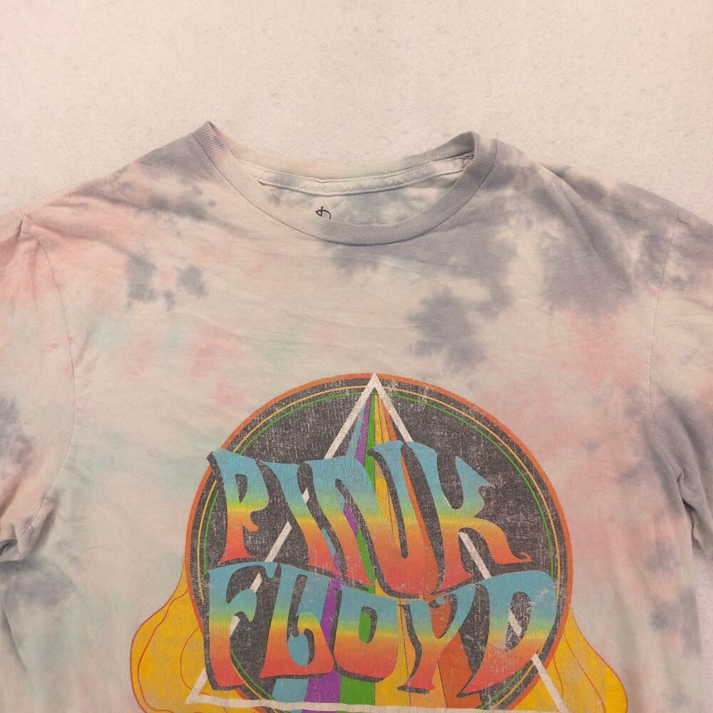 Pink Floyd Band Graphic Short Sleeve T Shirt Womens Size Medium M Tie Dye